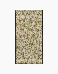 Floral Swirls Green