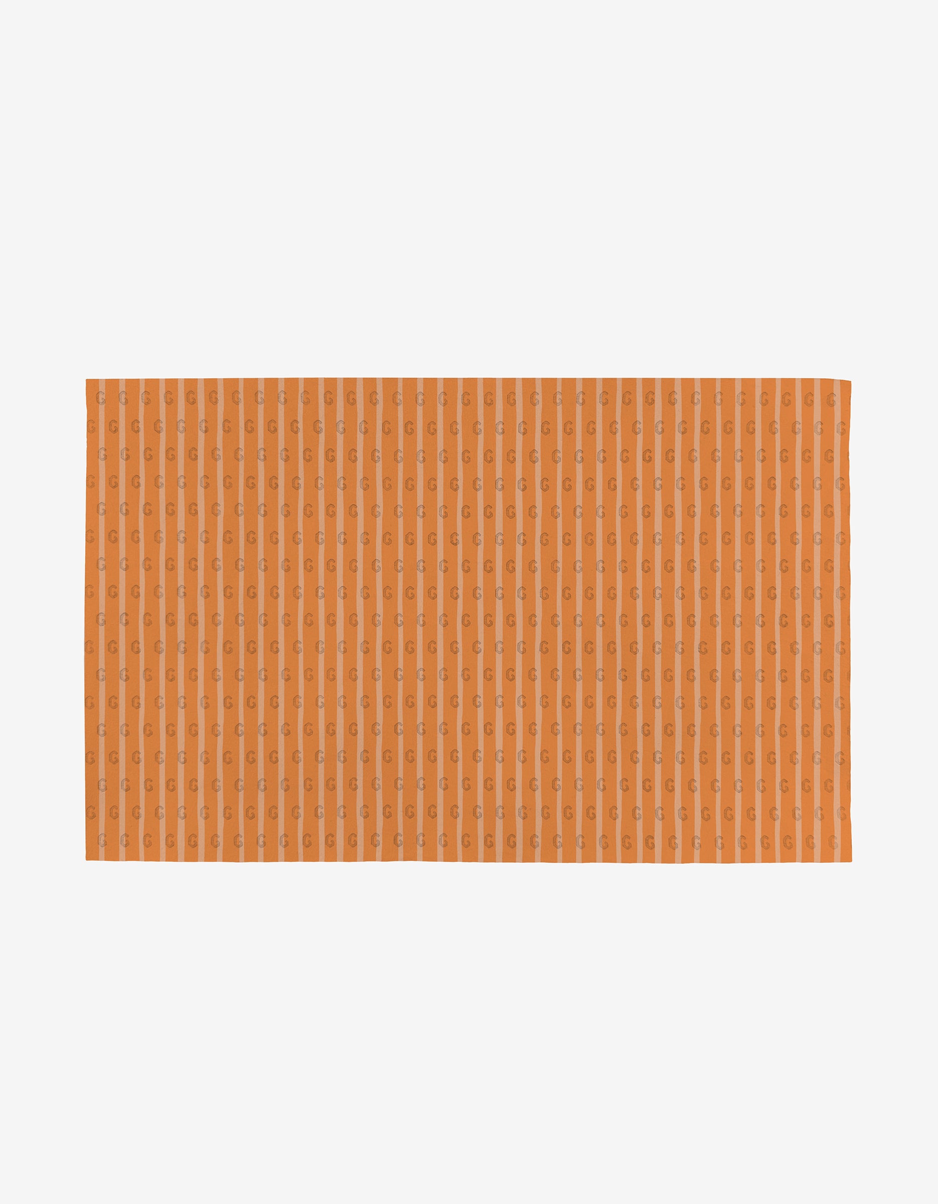 Mindfulnice Mindful Medley is a reusable, rectangular orange towel with a subtle vertical pattern, shown on a white background—an eco-friendly alternative to disposable towels.