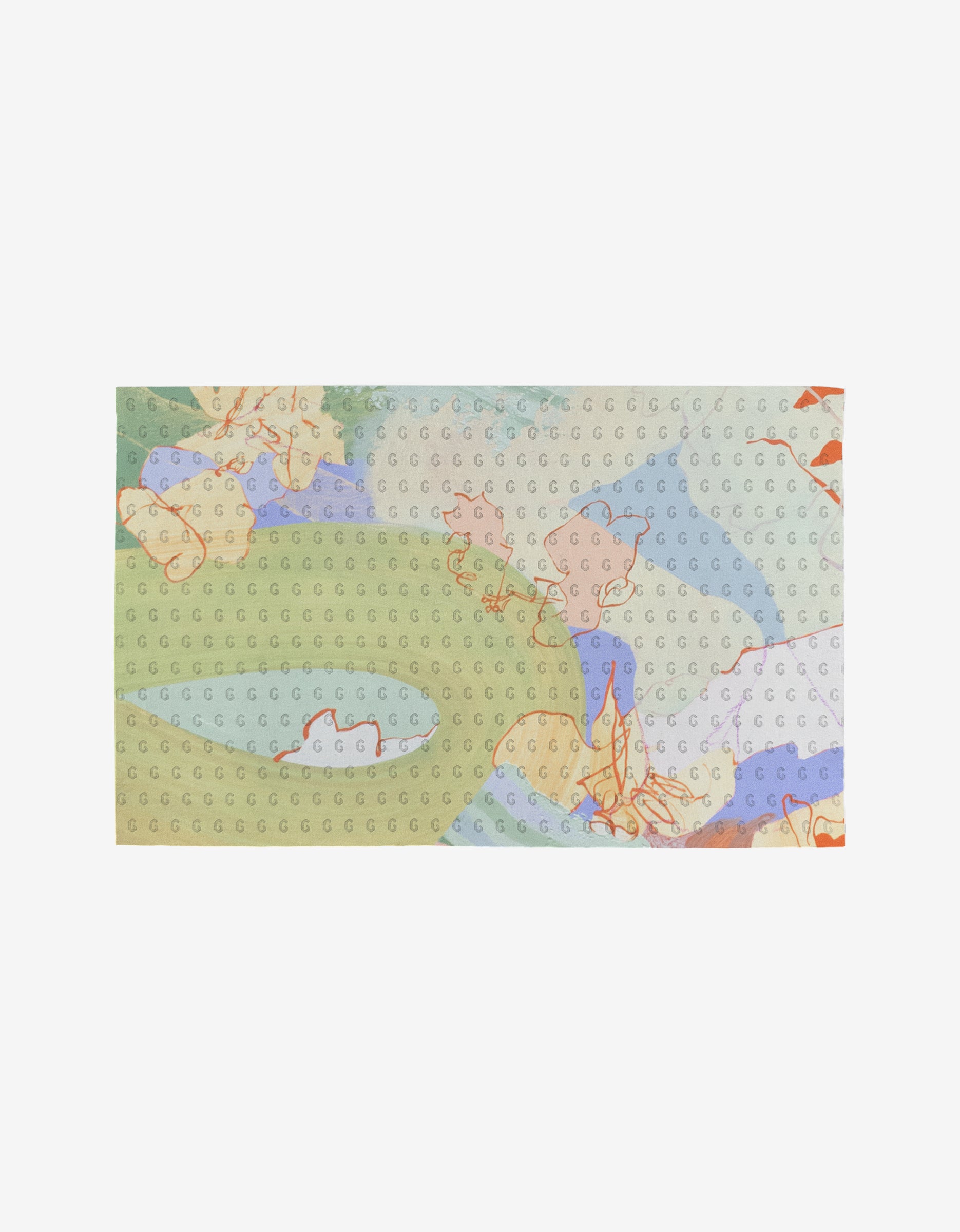 Secret Fort by Kristina Baker features an abstract, pastel topo-map pattern accented with small G symbols for an eco-friendly feel—ideal for reusable designs.