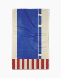 Striped Heart Blue
