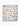 The Sweet Pickings beach blanket by Aubrey Fairchild is white with vibrant orange, strawberry, and geometric prints in red, green, blue, and orange. Made from quick-drying recycled materials.
