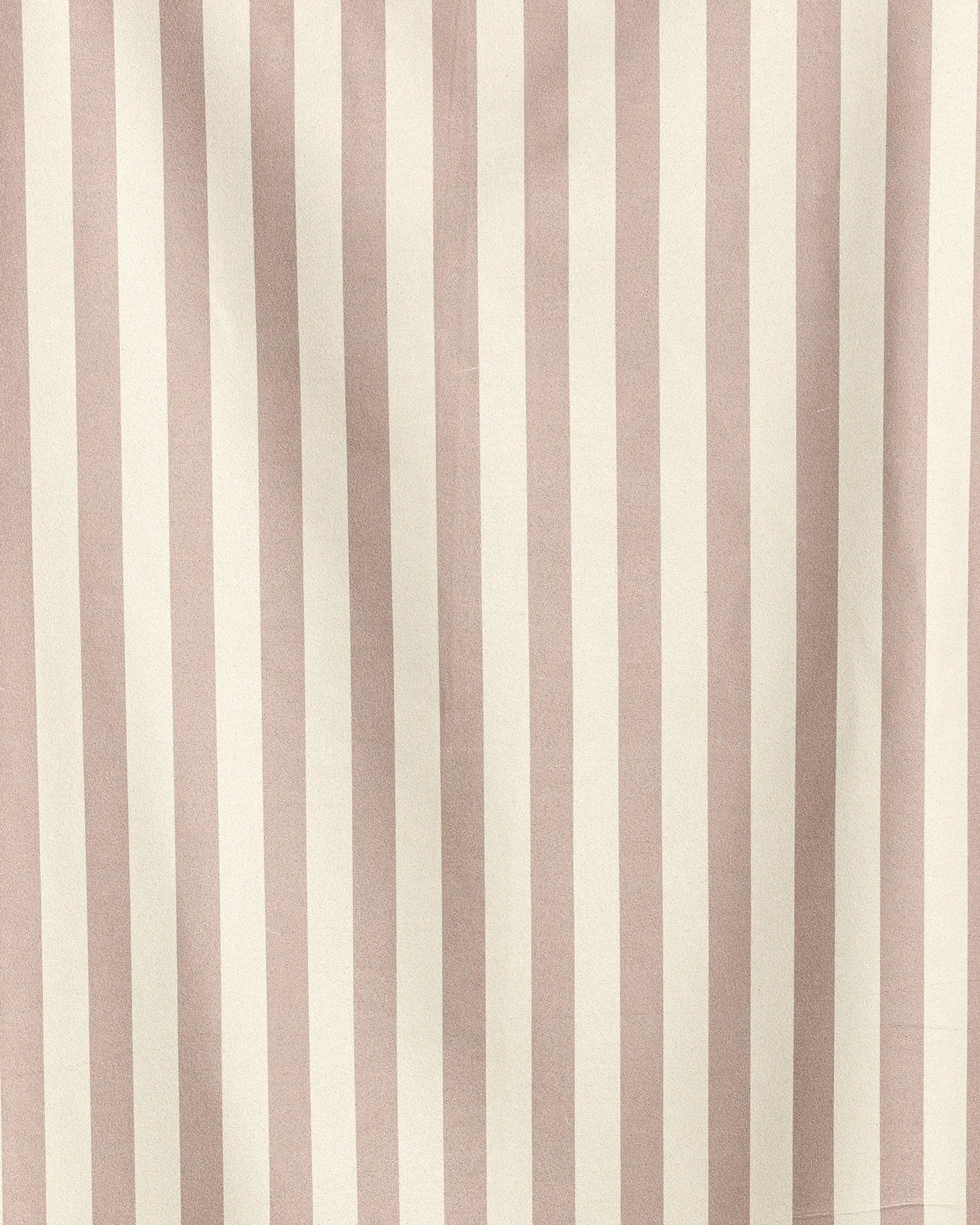 The Cabana by Geometry features vertical beige and off-white stripes, soft texture with gentle folds, and is made from quick-drying recycled materials—perfect for a Micro-loop Beach Towel.