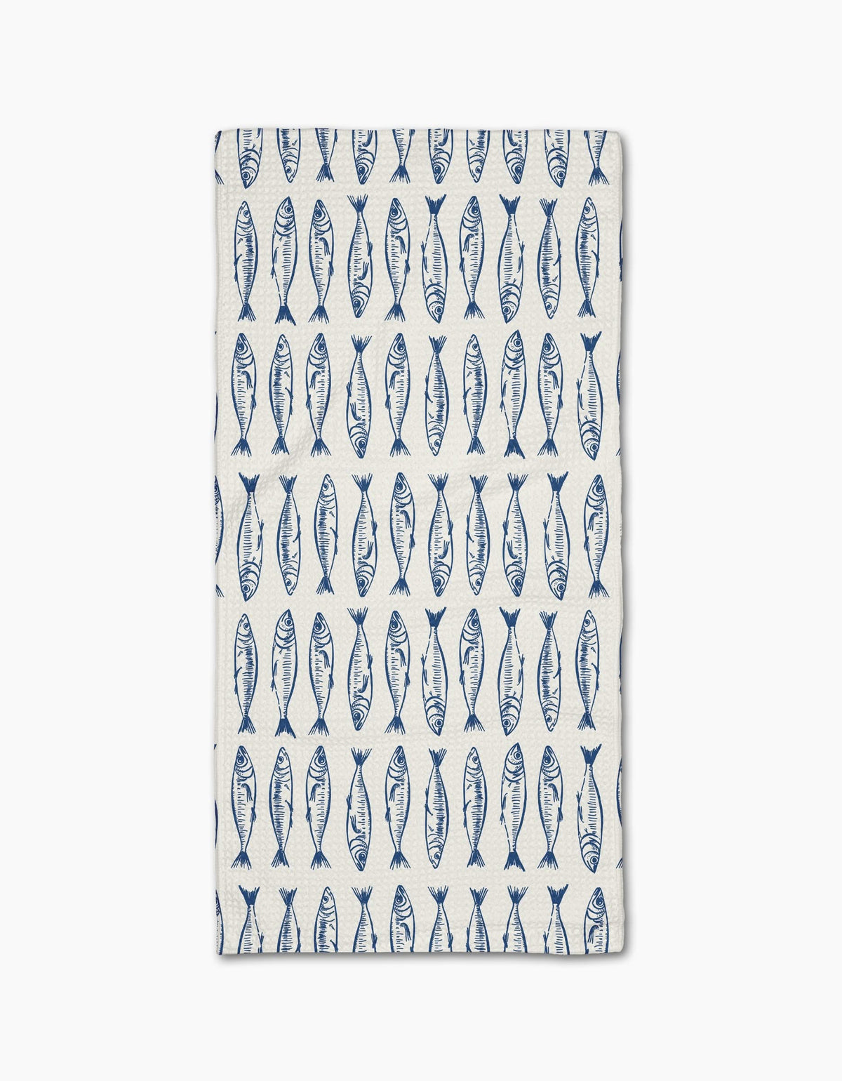 Sardine Stripes Blue Tea Towel