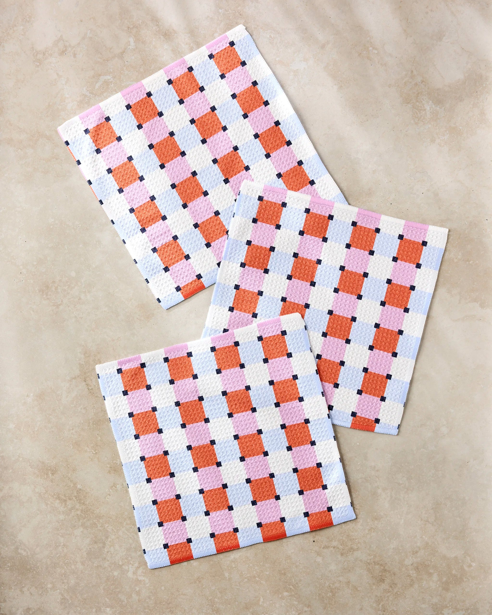 Color Block Grid Dishcloth Set | Geometry – GEOMETRY