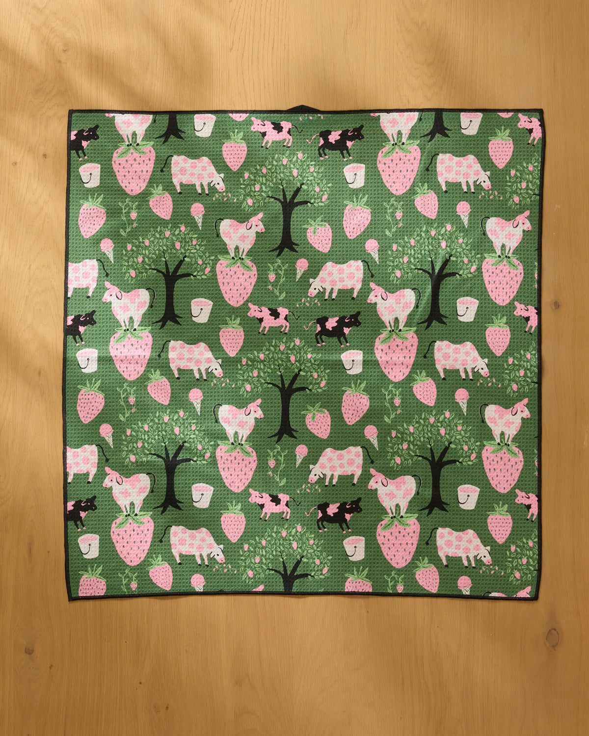 Strawberry Cows Dog Towel