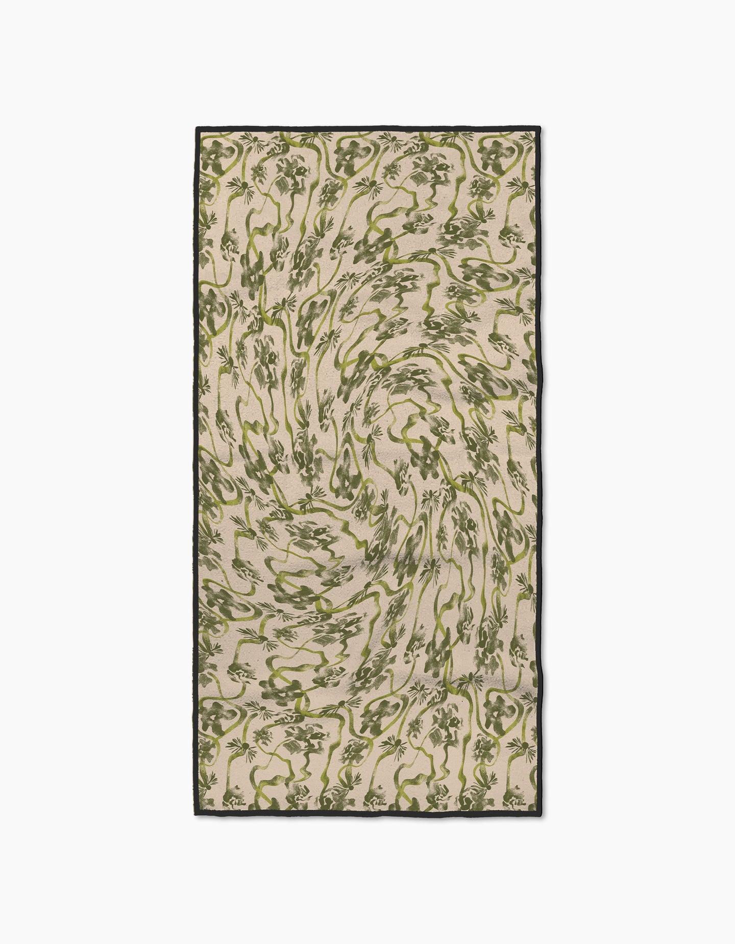 Floral Swirls Green