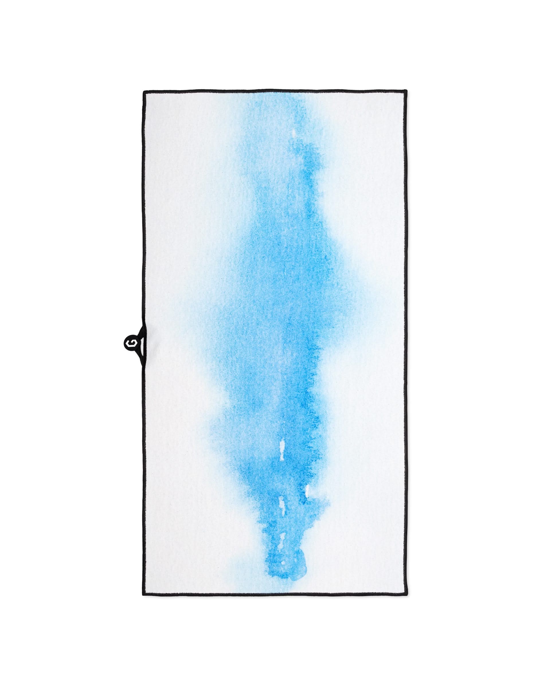 A rectangular white paper features a soft blue watercolor center with a black outline, echoing the look of Magna - The Soul by GEOMETRY. A small spiral appears on the left side, adding an artistic touch.
