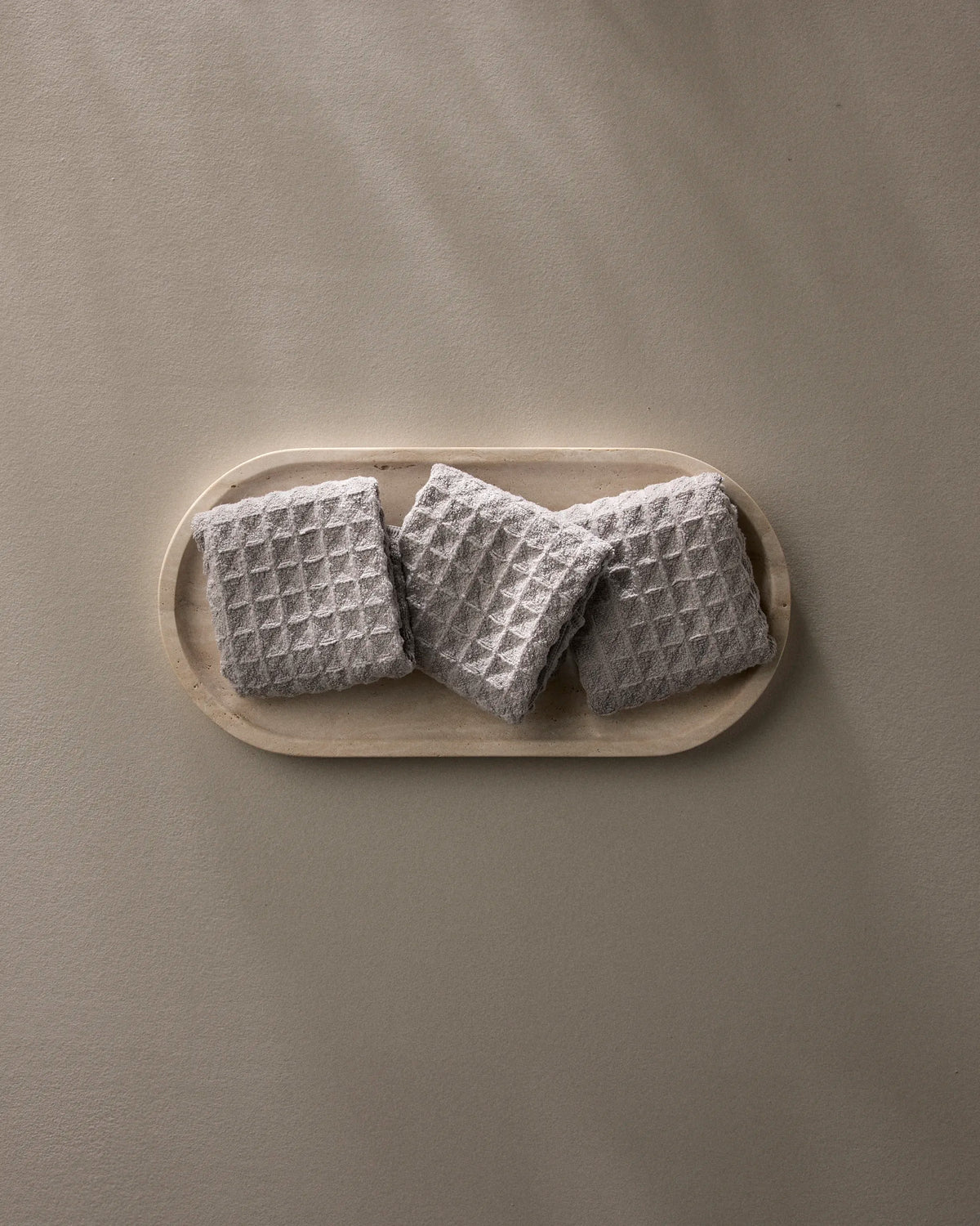 Stone Waffle Washcloth Set