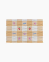 Summer Picnic Dreams by Letters By Shells is a rectangular sheet of adhesive bandages featuring a beige and white checkered pattern with cute hearts, clouds, strawberries, and animal designs—an adorable essential for everyday care.