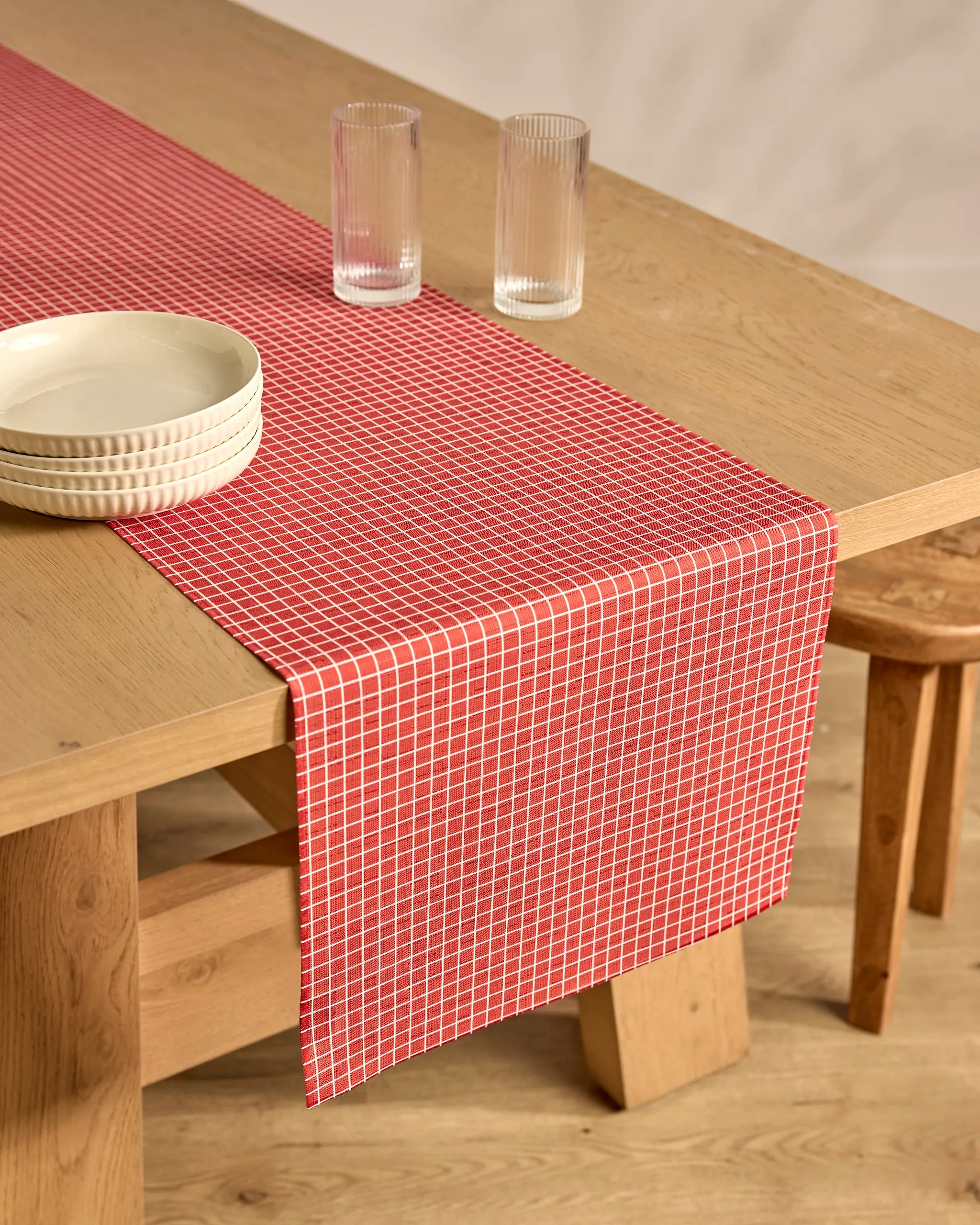 Candy Cane Grid Table Runner | Geometry – GEOMETRY