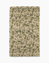 Floral Swirls Green