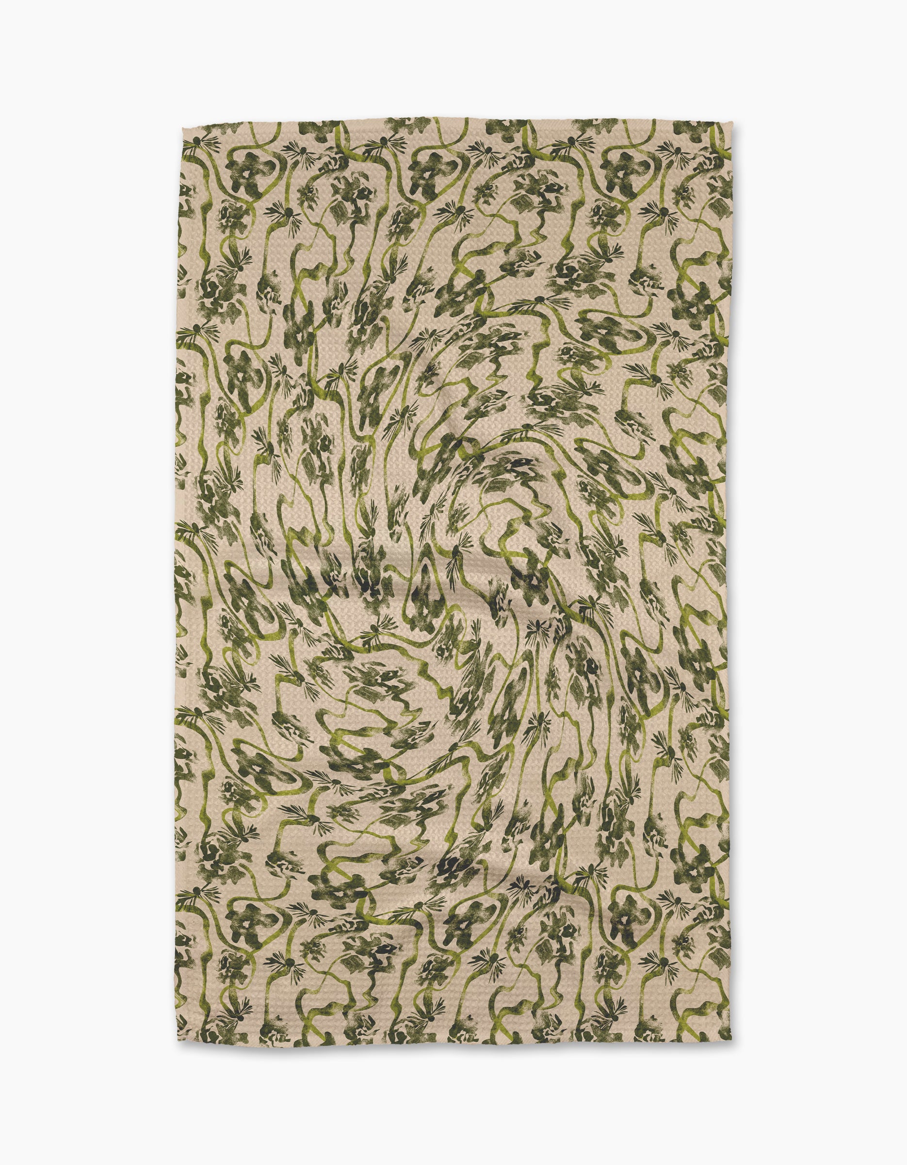 Floral Swirls Green