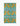 The Jungle Blooms tea towel by Jasmine Blooms Designs features yellow cheetahs, pink flowers, and green leaves in a repeating pattern on a teal background with horizontal stripes.