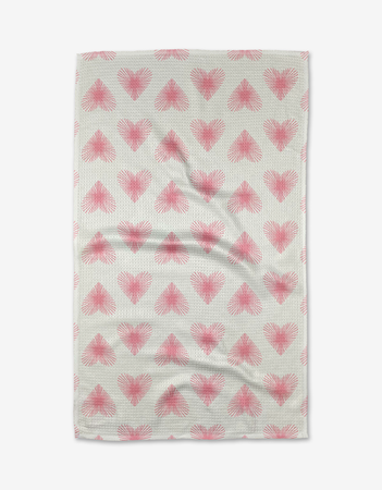 Life Line Hearts Dish Towel