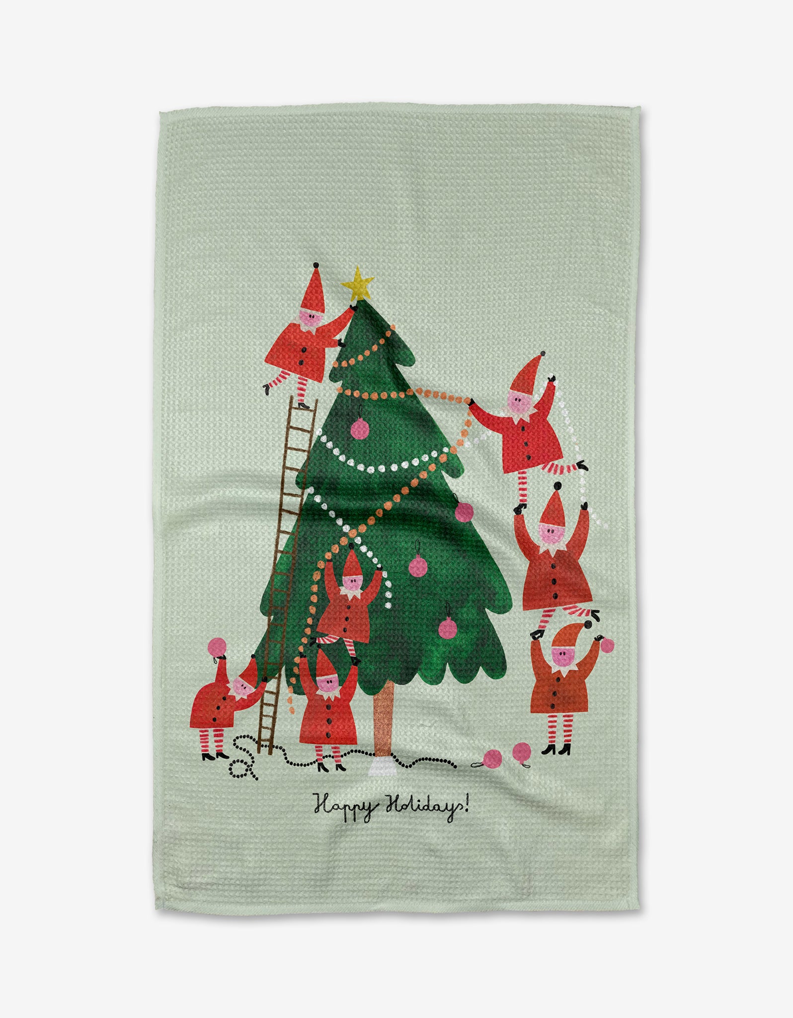 Holiday Geometry kitchen towels would make great swap gifts under $20!  These festive patterns are just too cute to pass up 🎄