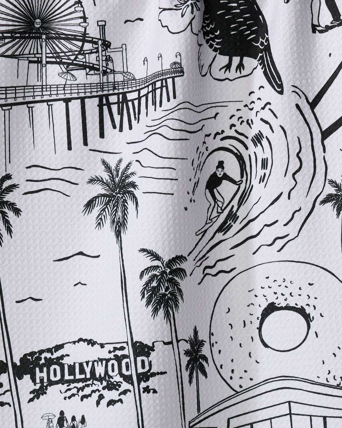 Los Angeles Tea Towel | Geometry – GEOMETRY