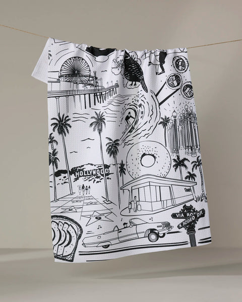 Los Angeles Tea Towel | Geometry – GEOMETRY
