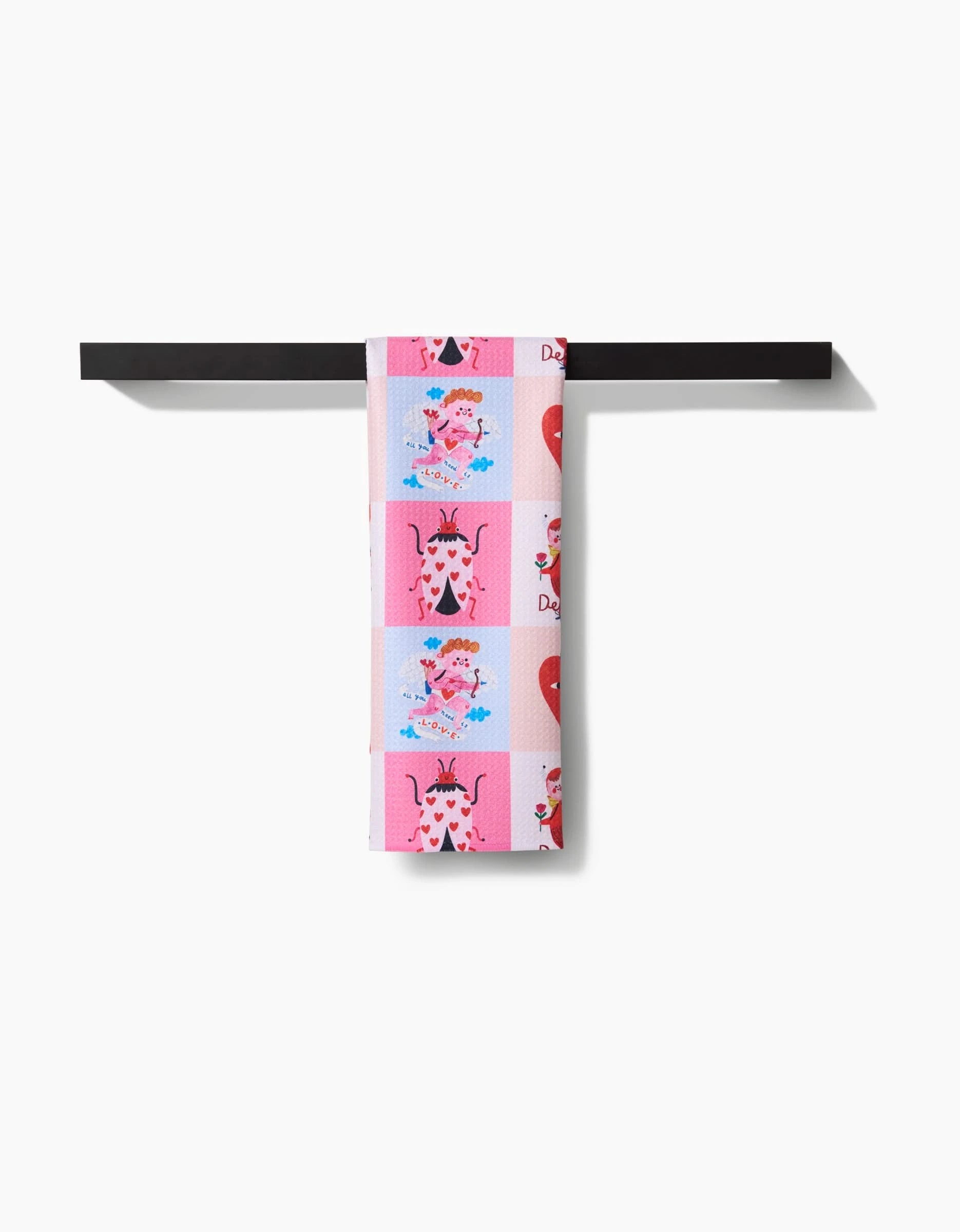 GEOMETRY HOUSE Love Squares Tea Towel