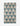 The Martine tea towel by Amy MacCready is a rectangular beige design made from recycled materials, featuring vertical rows of stylized teal flowers with black stems and leaves.
