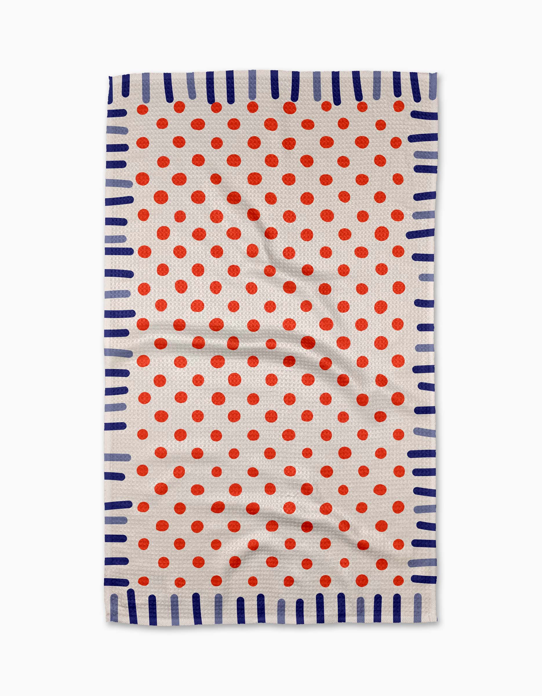 Navy Fringe Tea Towel | Geometry