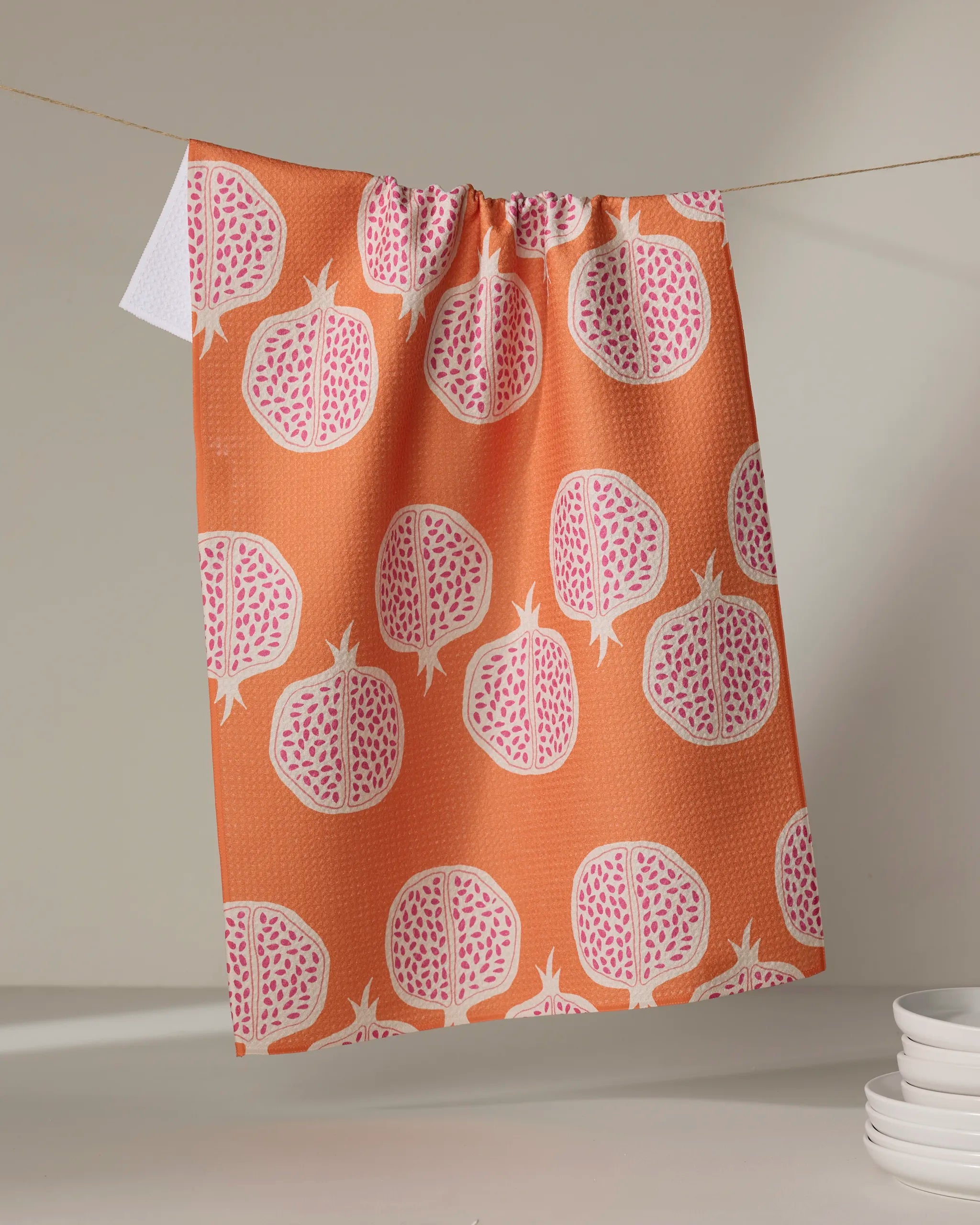Pomegranate Parade Tea Towel | Geometry