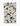 The Geometry Shale blanket features a terrazzo pattern with navy blue, beige, brown, and tan shapes on a speckled off-white background. Its rectangular shape and gently rumpled edges create a cozy, towel-inspired look.