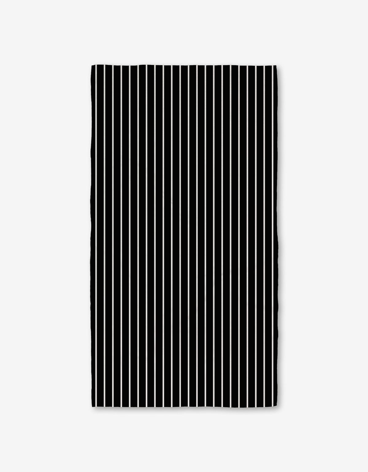 Black Linen Bath Towel