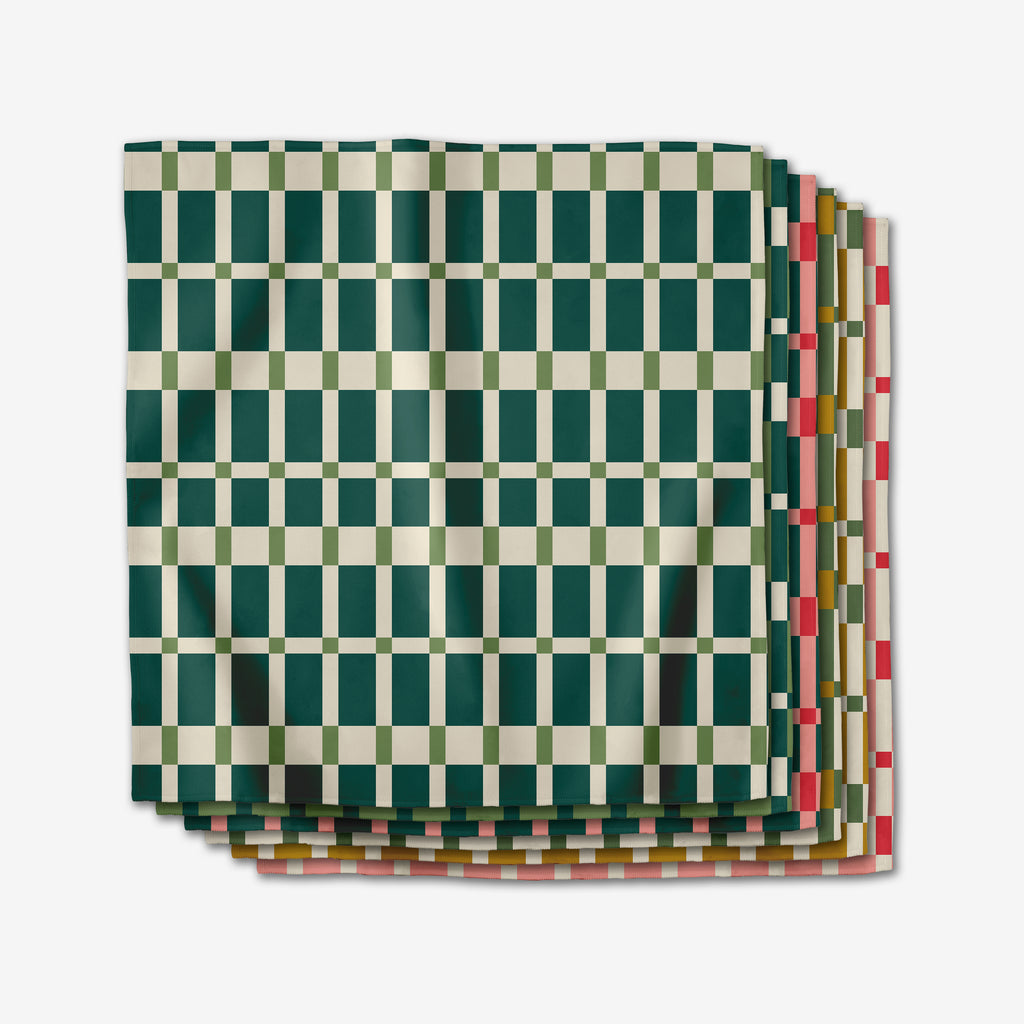 Candy Plaid Napkin Set