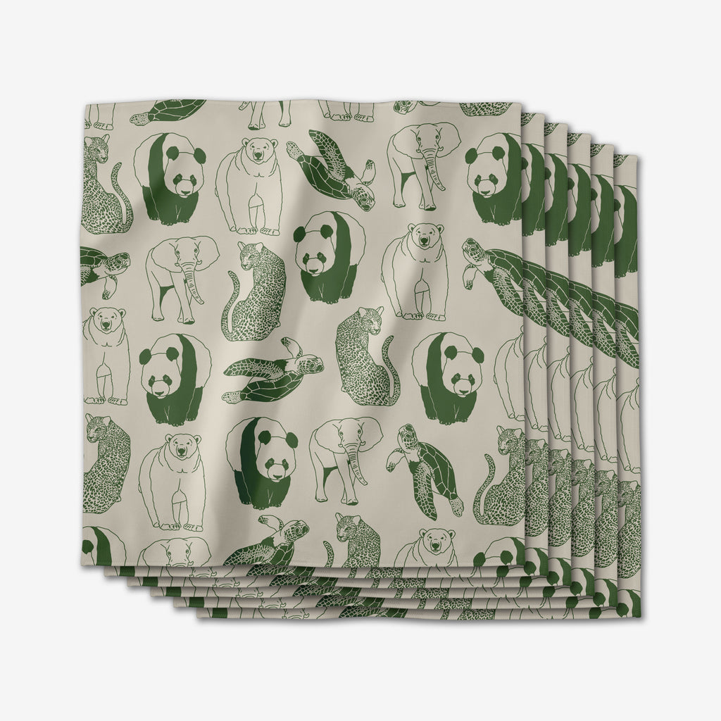 Geometry Dinner Napkins (Endangered)