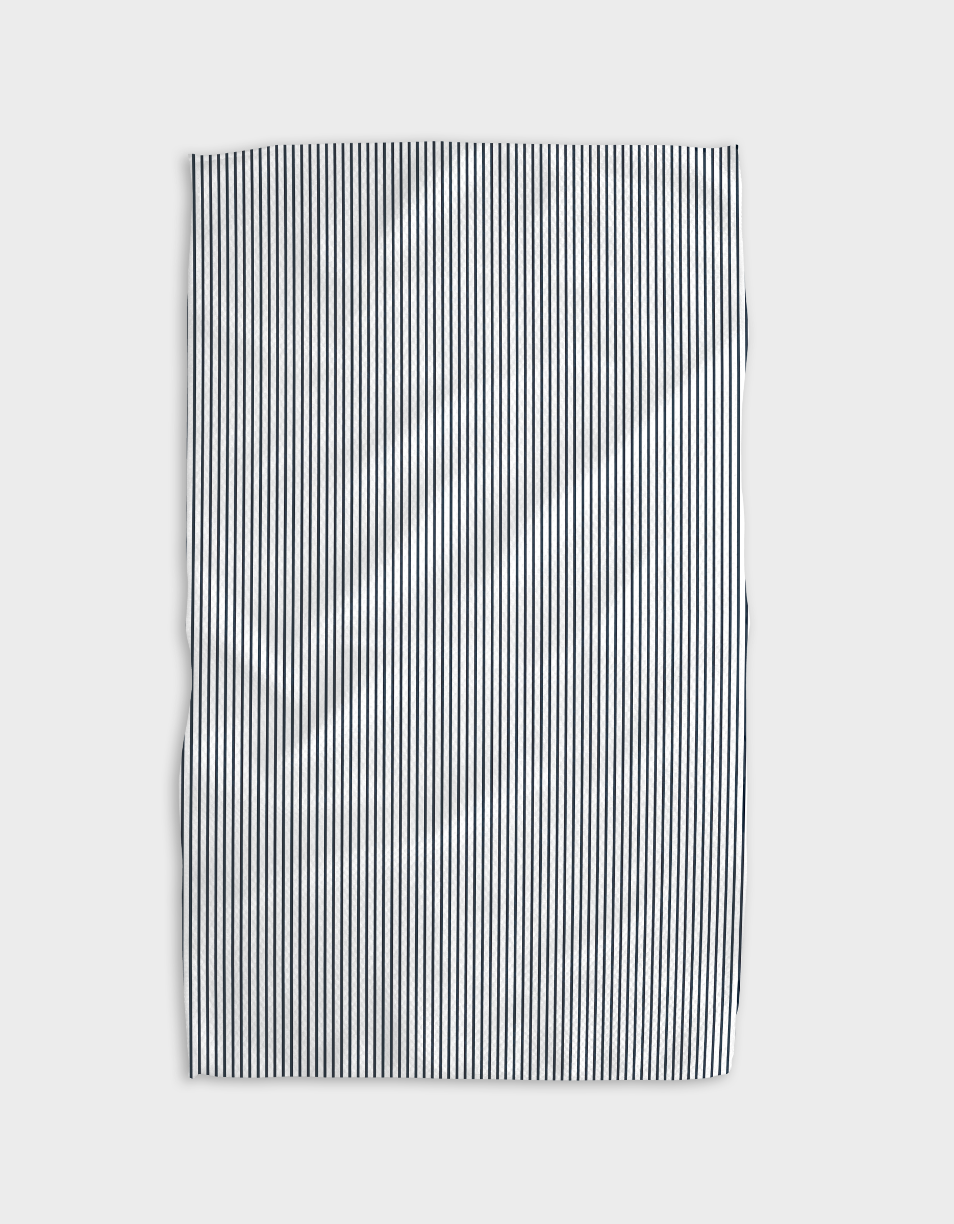 Get In Line Navy Kitchen Tea Towel | Geometry