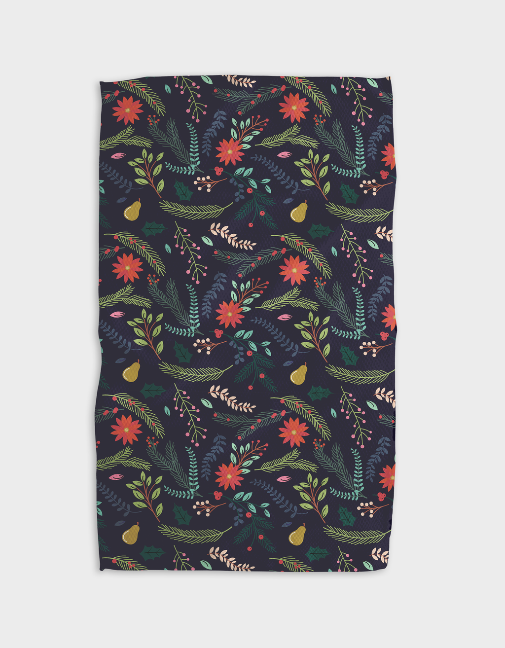 Branches Pear Blue Tea Towel