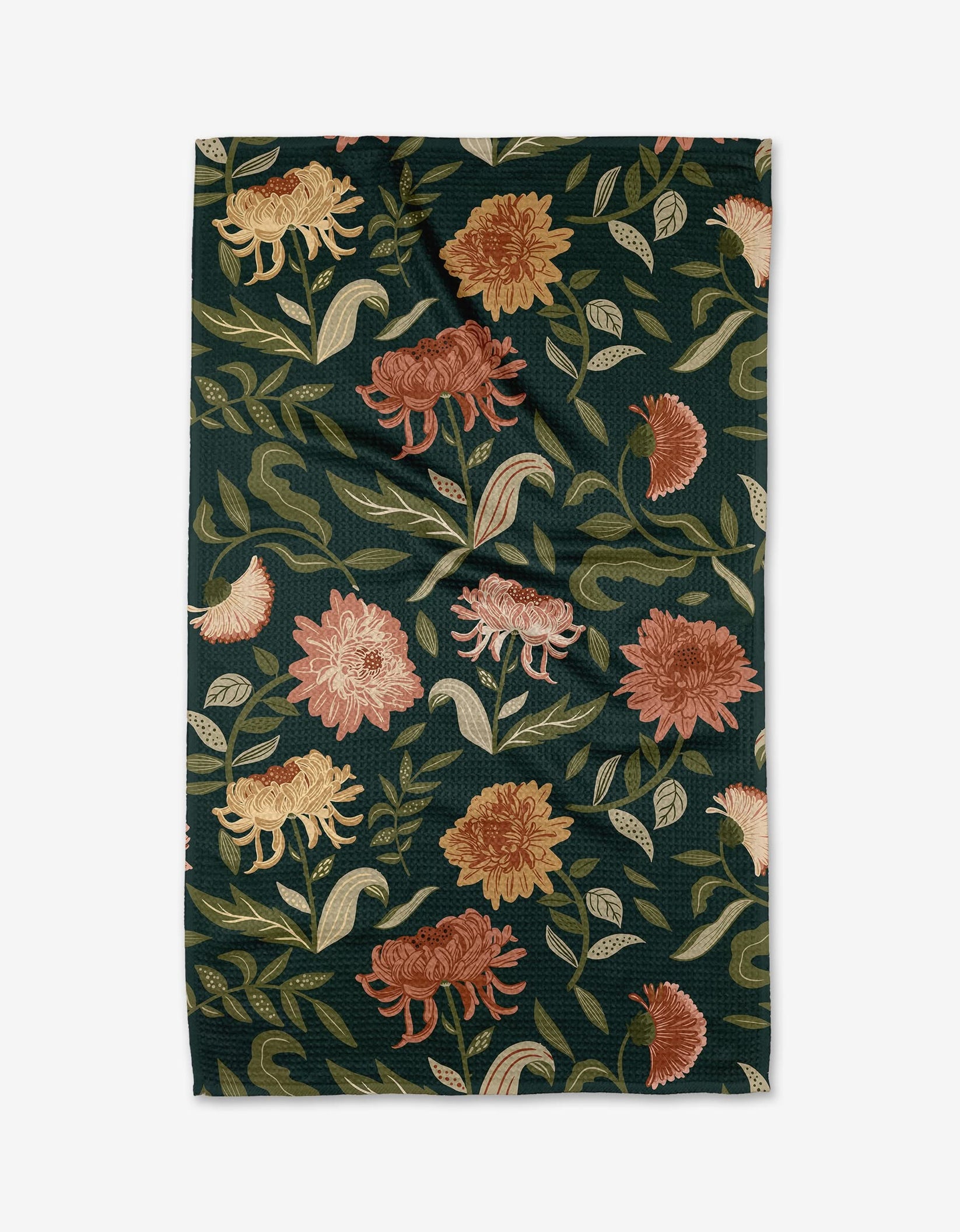 Chrysanthemums In November Dish Towel