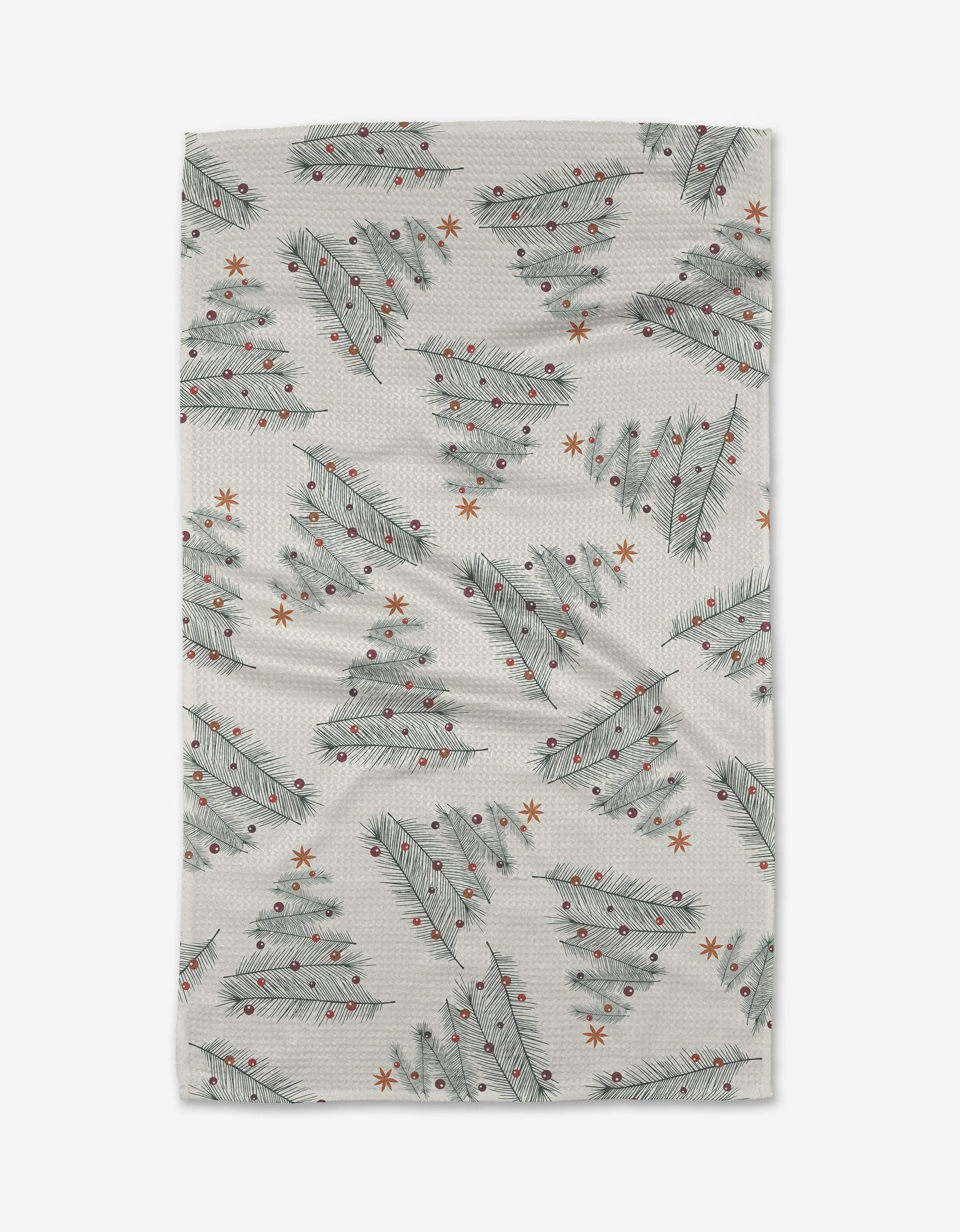 Geometry Pink Christmas Tree Towel