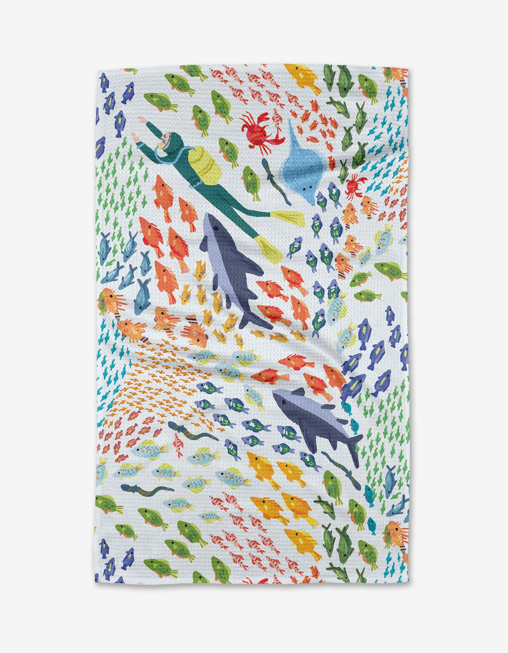 Geometry Tea Towel (Deep Sea Encounter)