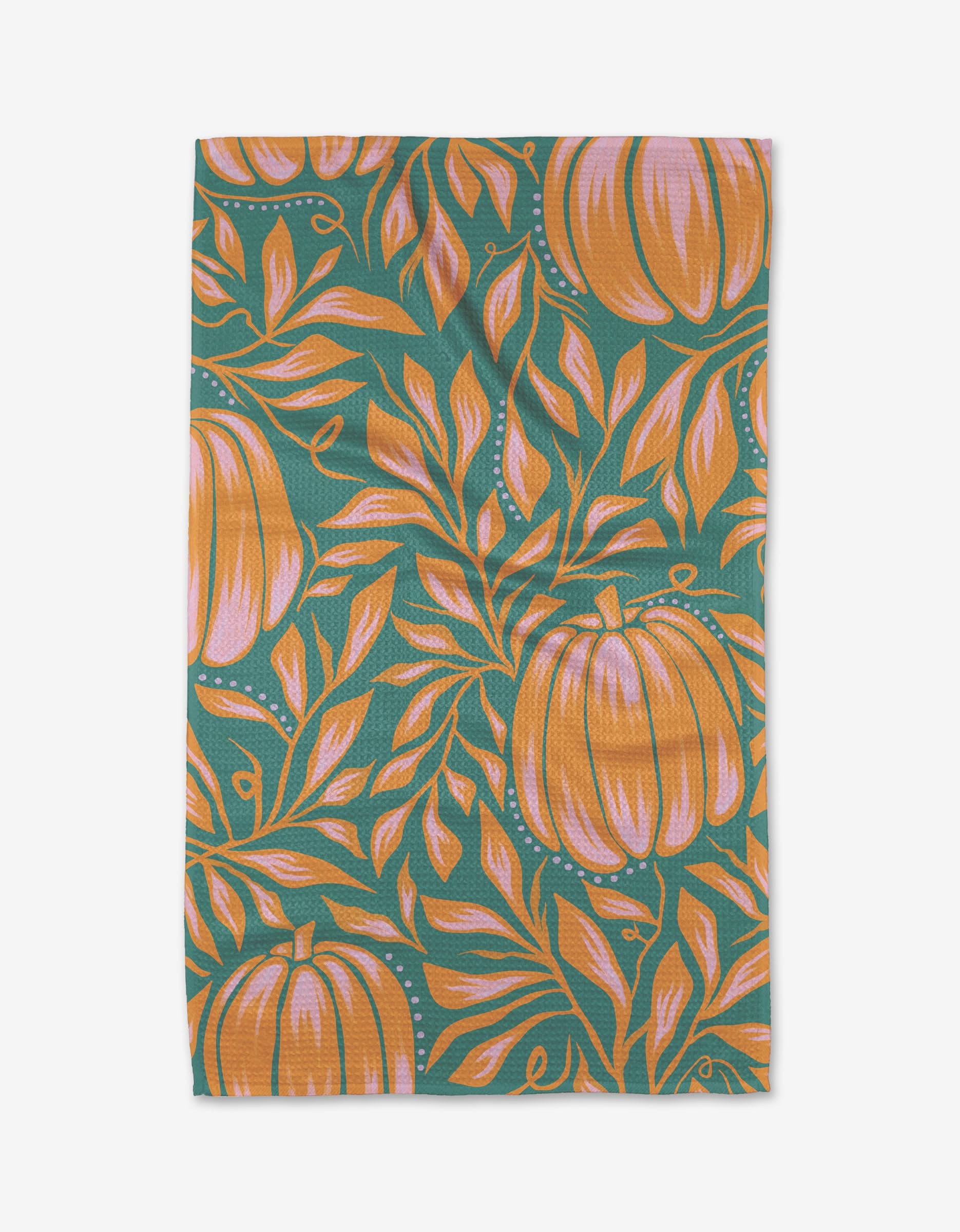 Happy Pumpkins Kitchen Tea Towel | Geometry