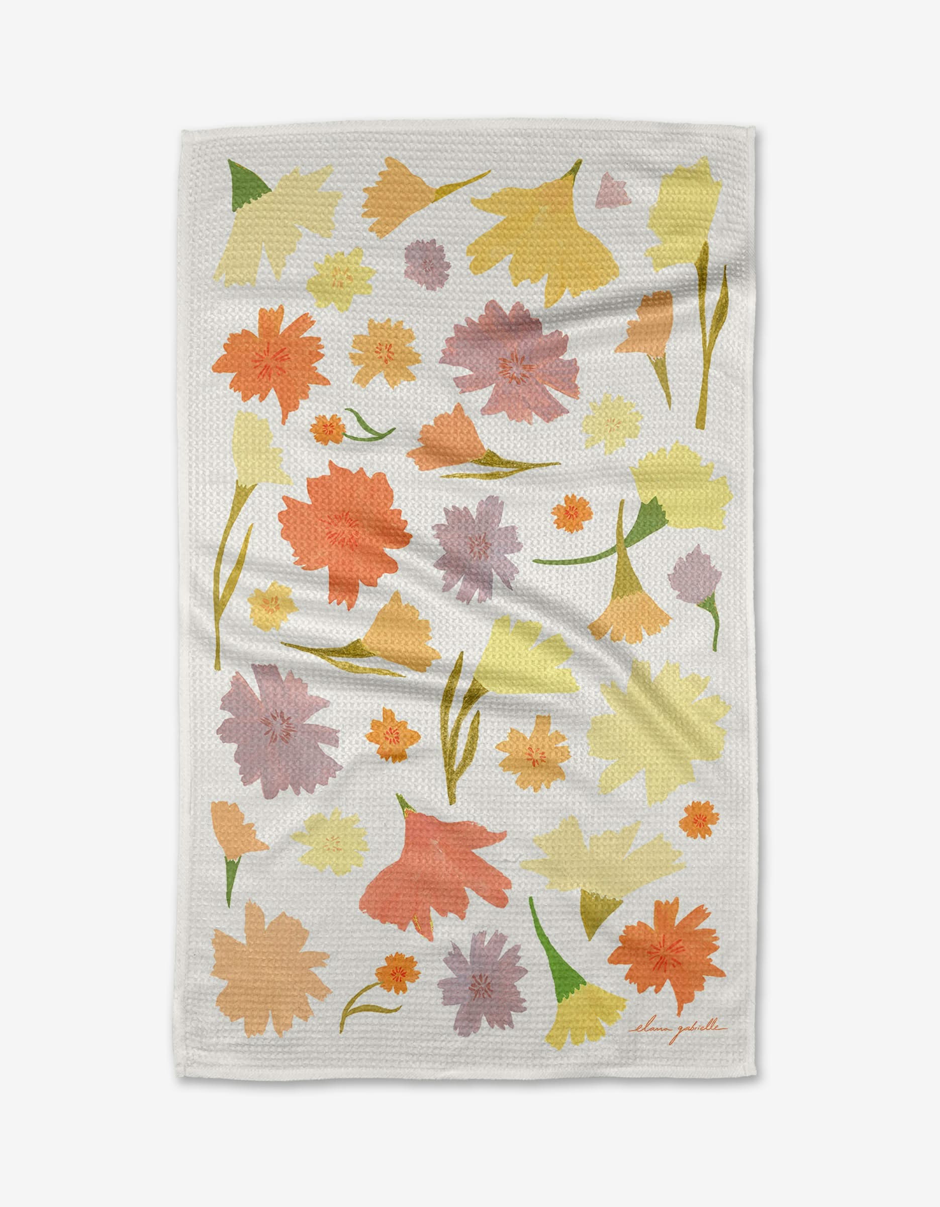 Marigold Flowers Tea Towel | Geometry – GEOMETRY
