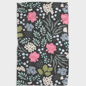 Modern Sprout Flower Fields Tea Towel