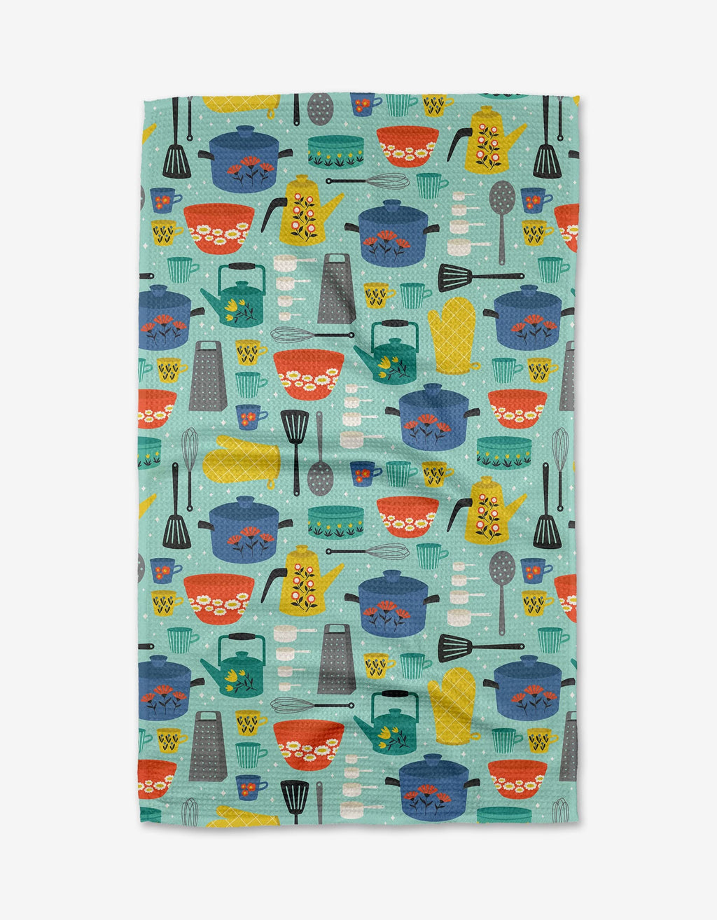 Geometry Tea Towel (Retro Kitchen)